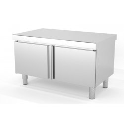 Mueble neutro central con estante intermedio y puerta batiente - Fondo 600 - Dimensiones: 800x600x600 mm - Puertas: 2P