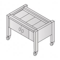 Soporte con puertas y ruedas Supertop