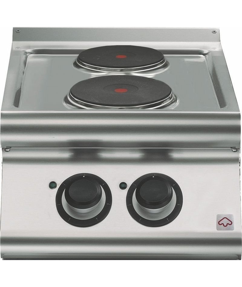Cocina eléctrica 4 fuegos cuadrados de sobremesa Fondo 900 Emotion EM 90/40 PCE-T
