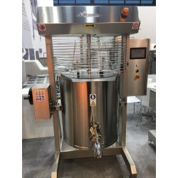 Cocedor de alta temperatura con rascador, variador, basculación motorizada y panel programable C200CSA-L