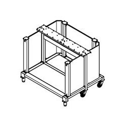 Soporte basculante cerrado con ruedas Dome