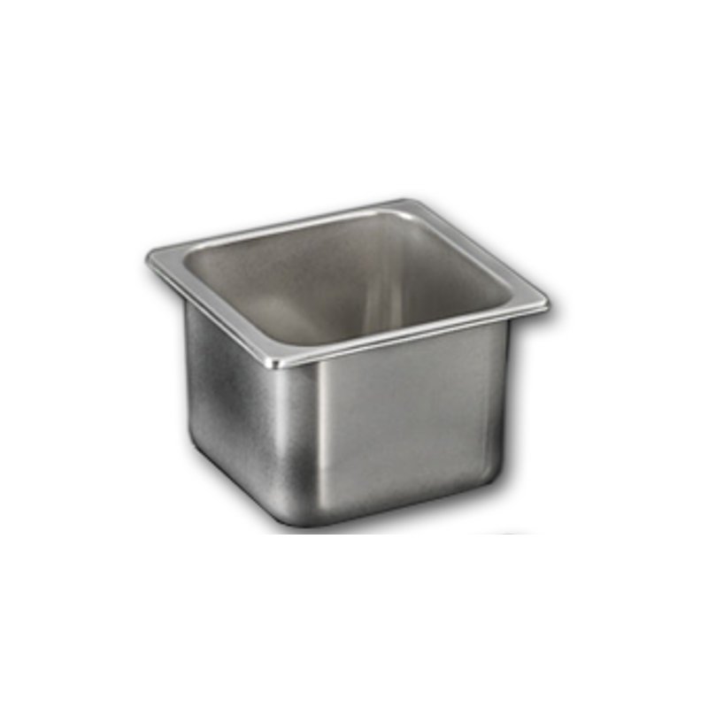 Cubeta de acero inoxidable para helado de 210x200x150. Capacidad 4,6 litros