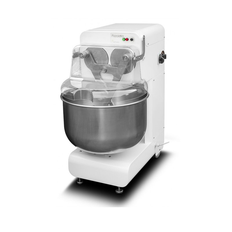 Amasadora de brazos sumergidos para pizza Bernardi PIZZAIOLA 48. Cuba de 60 litros/48 Kg+Variador+Temporizador