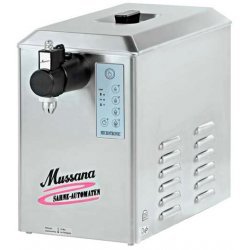 Montadora de nata 4 litros Mussana Boy Trifásica con porcionado y lavado automático