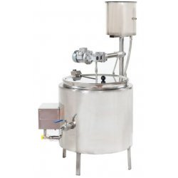 Pasteurizador de leche a gas con válvula eléctrica y sonda de temperatura de 142 Litros