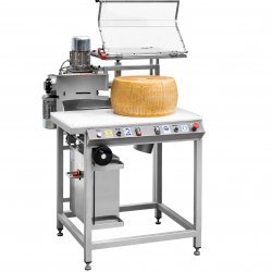 Cortadora profesional de queso semiautomática con lira de corte horizontal