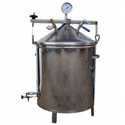 Pasteurizador de zumos de 150 a 200 litros hora con quemador de gas