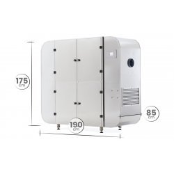 Deshidratador industrial BioMast Plus de 72 bandejas 70X50 con control de humedad y pantalla táctil programable