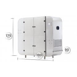 Deshidratador industrial BioMast Plus Twin de 72 bandejas 70X50 de doble flujo y pantalla táctil programable