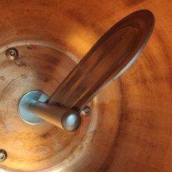Grageadora a gas de sobremesa para caramelizar garrapiñadas de 2 Kg en cobre