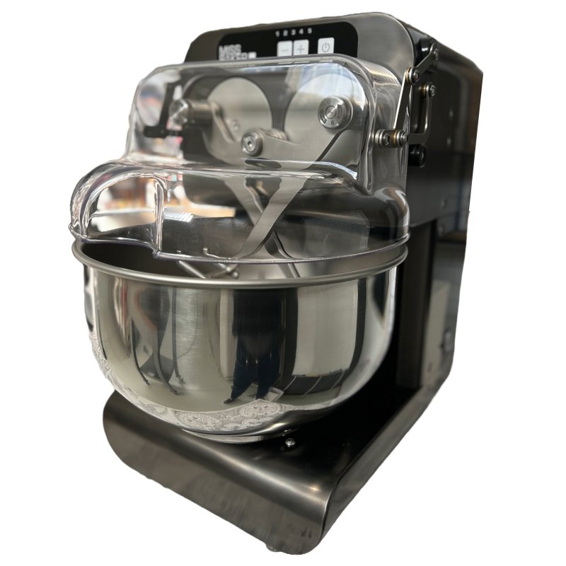 Miss Baker PRO XL Inox Limited Edition Negro Onice con cuba de 20 litros/6-8 Kg. Amasadora de brazos gemelos