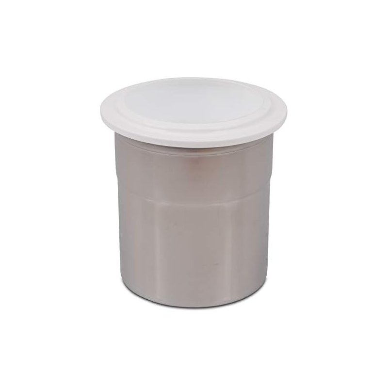 Kit de 4 Vasos para pacotizar en acero con tapa