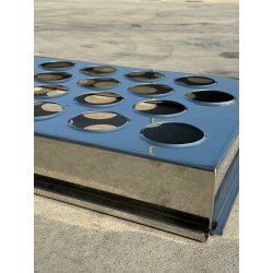 Mesa para distribución de cuajada, preprensado en moldes y calentamiento de queso de 120x80cm