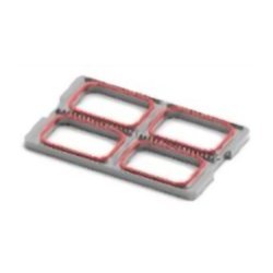 Molde cuádruple (GN 1/8) - 4 bandejas. Dimensiones:160 x 130 mm