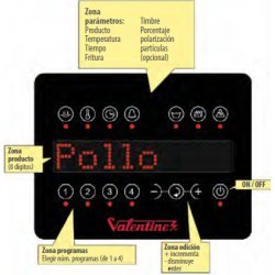 Freidora Valentine Súper Rápida EVOC250 de alto rendimiento