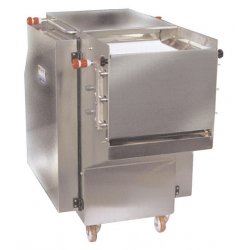 Máquina por el corte de cefalópodos, pulpo, calamar y sepia con sistema de posicionamiento  automático