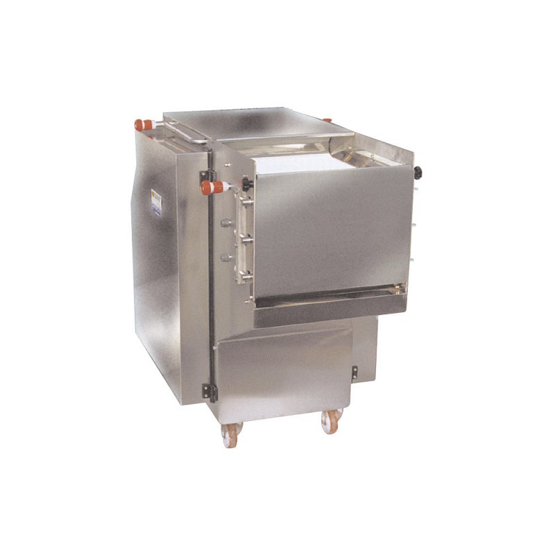 Máquina por el corte de cefalópodos, pulpo, calamar y sepia con sistema de posicionamiento  automático