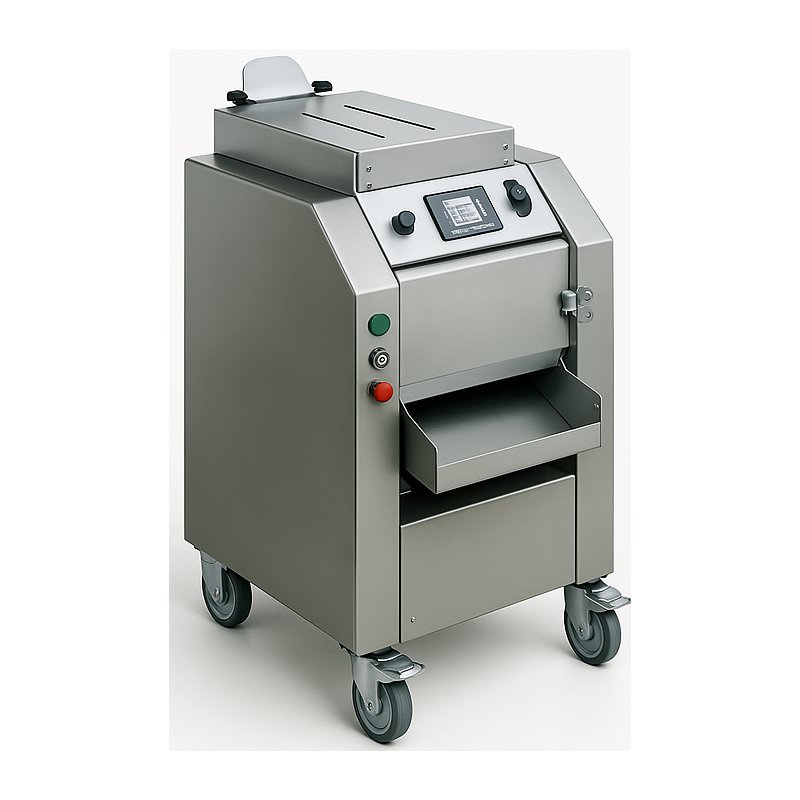 Máquina compacta para corte de cefalópodos pequeños, pulpo, calamar y sepia