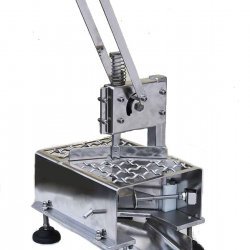 Decapitadora manual por presión para pescado y cefalópodos, pulpo, calamar y sepia con corte recto o en V