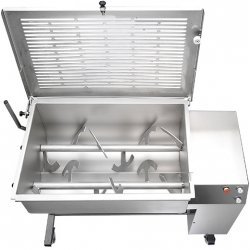 Mezcladora bipala profesional C/E MB180 de 180 litros en acero inoxidable