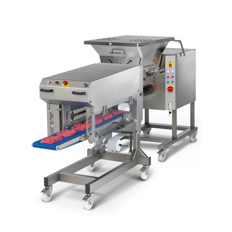 Picadora de carne automática profesional C/E 900 con mezclador y opción de elevador Picadora de carne automática profesional C/E 900 con mezclador y opción de elevador