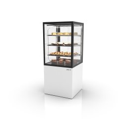 Vitrina Integra refrigerada blanca IN60/80-140G con sistema Grab & Go y 3 estantes