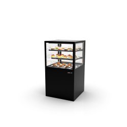 Vitrina Integra refrigerada negra IN60/50-110 con puertas correderas y 2 estantes