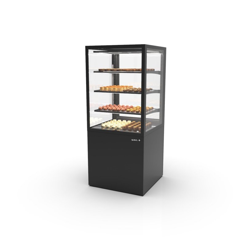 Vitrina refrigerada Integra IN60/80-140H -B- negra con control de humedad para quesos y productos delicados Vitrina refrigerada Integra IN60/80-140H -B- negra con control de humedad para quesos y productos delicados
