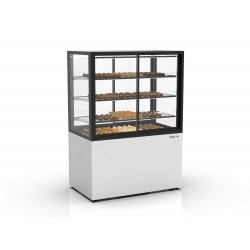 Vitrina refrigerada Integra IN100/80-140HA blanca con control de humedad para quesos, chocolates y embutidos