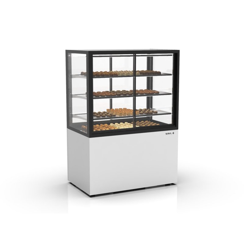 Vitrina refrigerada Integra IN100/80-140HA blanca con control de humedad para quesos, chocolates y embutidos