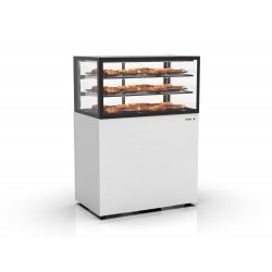 Vitrina vertical Integra IN100/50-140C blanca con 2 estantes de cristal, luz LED y calor seco Sahara