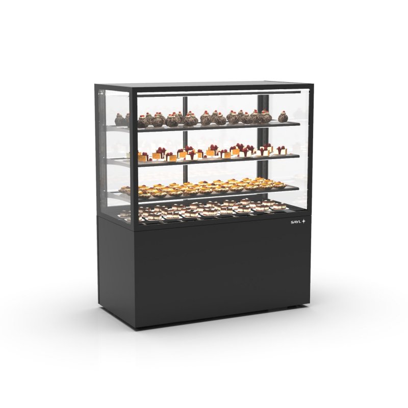 Vitrina vertical refrigerada negra Integra IN120/80-140 -B- | Cristal templado, LED y frío ventilado Vitrina vertical refrigerada negra Integra IN120/80-140 -B- | Cristal templado, LED y frío ventilado