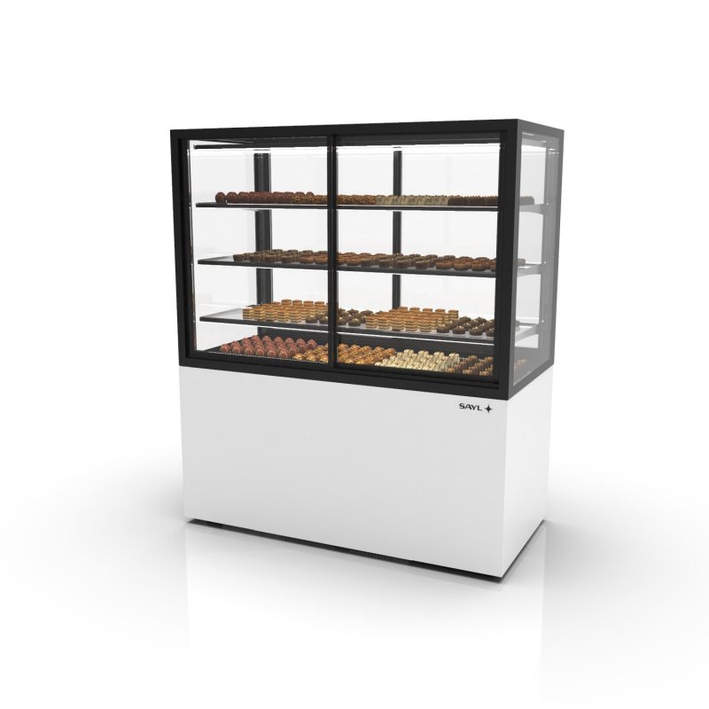 Vitrina refrigerada blanca IN120/80-140HA | Humedad controlada para quesos, chocolates y embutidos Vitrina refrigerada blanca IN120/80-140HA | Humedad controlada para quesos, chocolates y embutidos