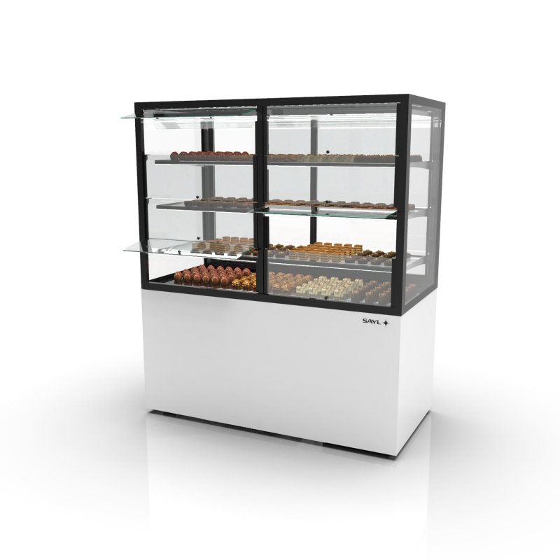 Vitrina refrigerada IN120/80-140HS blanca | Humedad controlada para quesos, chocolates y delicatessen Vitrina refrigerada IN120/80-140HS blanca | Humedad controlada para quesos, chocolates y delicatessen