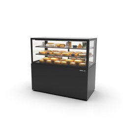 Vitrina vertical refrigerada IN120/50-110H negra | Humedad controlada para quesos, chocolates y carnes