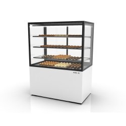 Vitrina vertical refrigerada IN120/80-140H blanca | Humedad controlada para quesos, chocolates y carnes