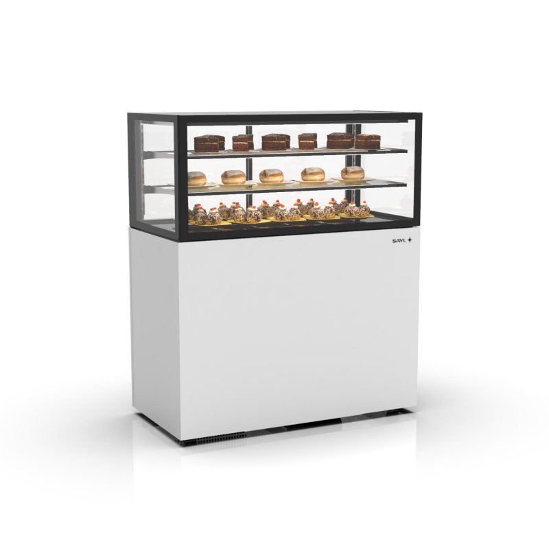 Vitrina refrigerada IN120/50-140 blanca | Visibilidad y control para productos frescos