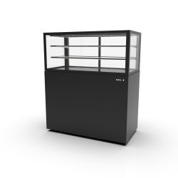 Vitrina neutra negra IN120/50-140N -B- | Compacta, alta visibilidad y profesional