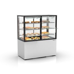Vitrina calor seco IN120/80-140CS blanca | Exposición impecable y diseño premium