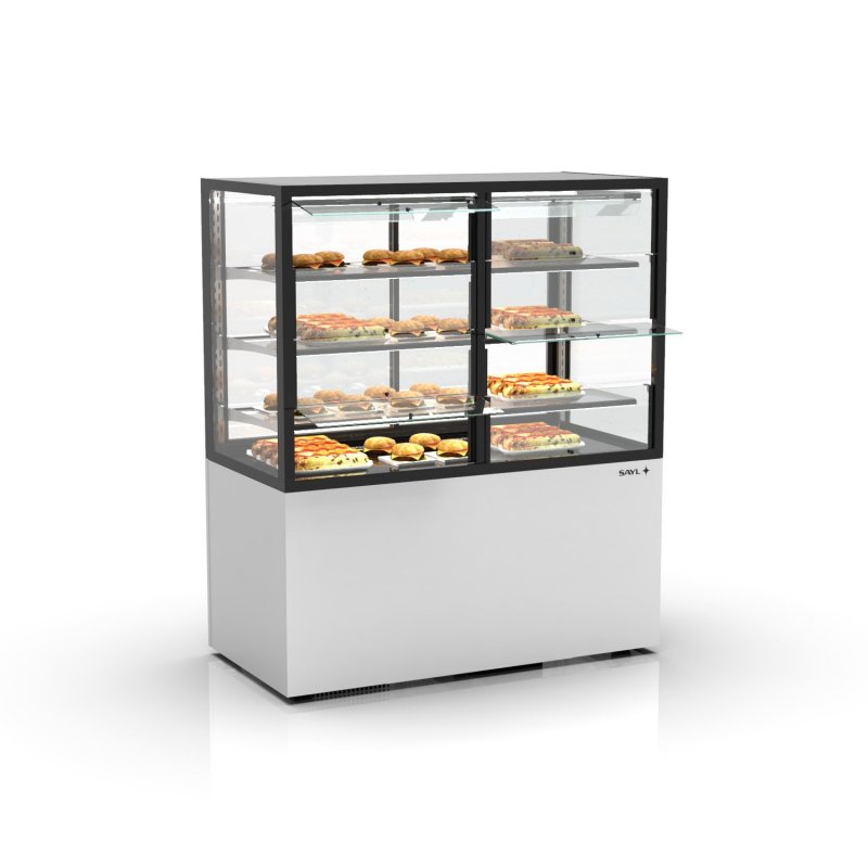 Vitrina calor seco IN120/80-140CS blanca | Exposición impecable y diseño premium