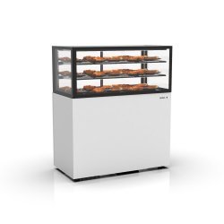Vitrina calor seco IN120/50-140C blanca | Exposición impecable de productos calientes