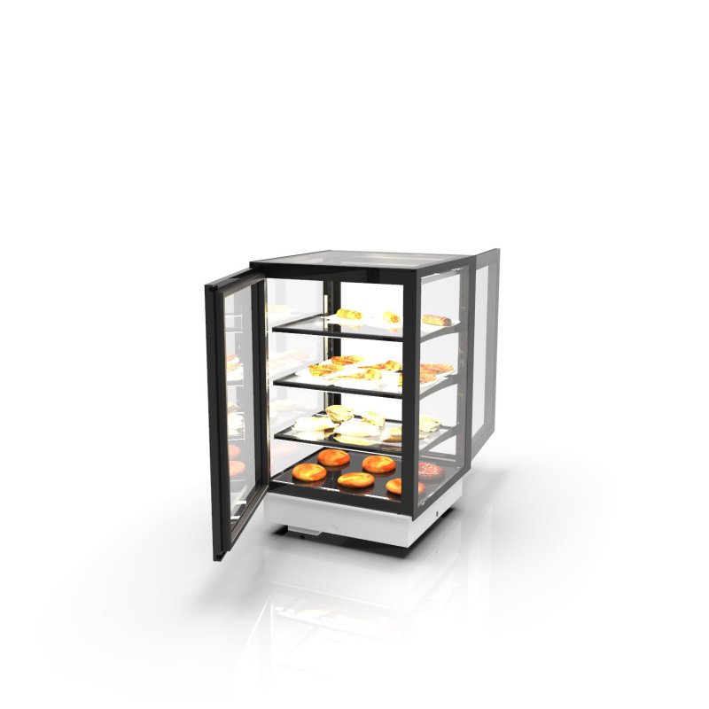 Vitrina Drop-In calor seco DP60-80CA blanca | Máxima visibilidad para productos calientes Vitrina Drop-In calor seco DP60-80CA blanca | Máxima visibilidad para productos calientes