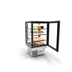 Vitrina Drop-In refrigerada DP60-80A blanca | Conservación de frescos, doble cristal y alta visibilidad