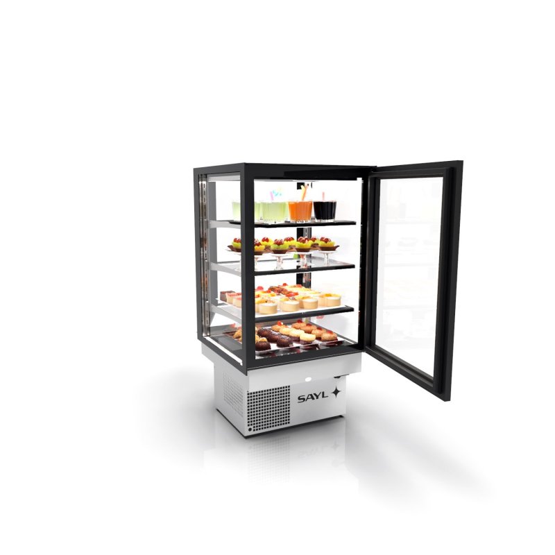 Vitrina Drop-In refrigerada DP60-80A blanca | Conservación de frescos, doble cristal y alta visibilidad Vitrina Drop-In refrigerada DP60-80A blanca | Conservación de frescos, doble cristal y alta visibilidad