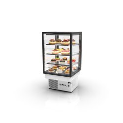 Vitrina Drop-In refrigerada DP60-80 blanca | Conservación óptima con LED y frío ventilado