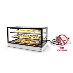 Vitrina refrigerada IN120-60RZ blanca con grupo remoto, LED y estantes de cristal templado para uso profesional
