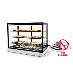 Vitrina refrigerada IN120-90RZ profesional con grupo remoto y estantes regulables de cristal templado