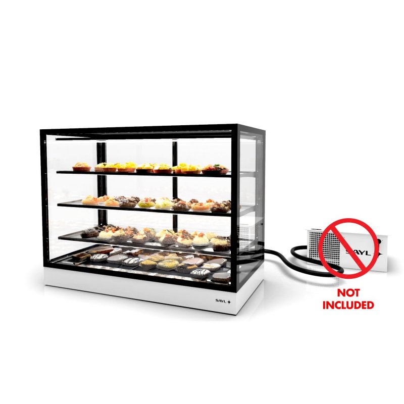 Vitrina refrigerada IN120-90RZ profesional con grupo remoto y estantes regulables de cristal templado Vitrina refrigerada IN120-90RZ profesional con grupo remoto y estantes regulables de cristal templado