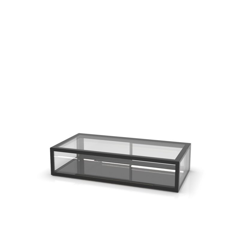 Vitrina sobremostrador neutra IN120-20N blanca con 3 estantes regulables y doble iluminación LED Vitrina sobremostrador neutra IN120-20N blanca con 3 estantes regulables y doble iluminación LED