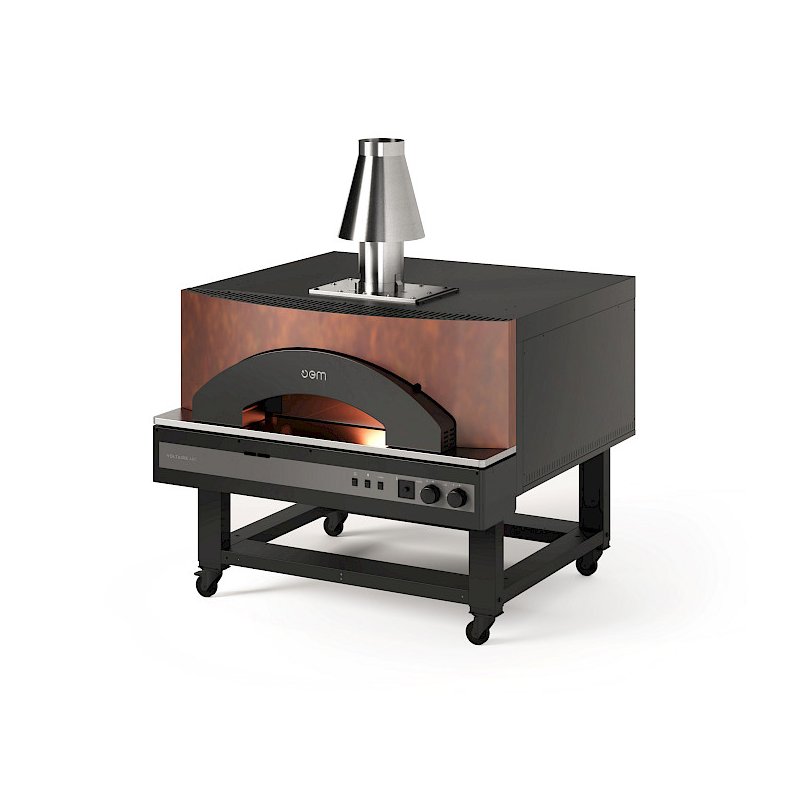Horno OEM VOLTAIRE ARC a gas con 1 cámara hasta 500 °C para 9 pizzas Ø 35 o 5 bandejas 60x40 Horno OEM VOLTAIRE ARC a gas con 1 cámara hasta 500 °C para 9 pizzas Ø 35 o 5 bandejas 60x40